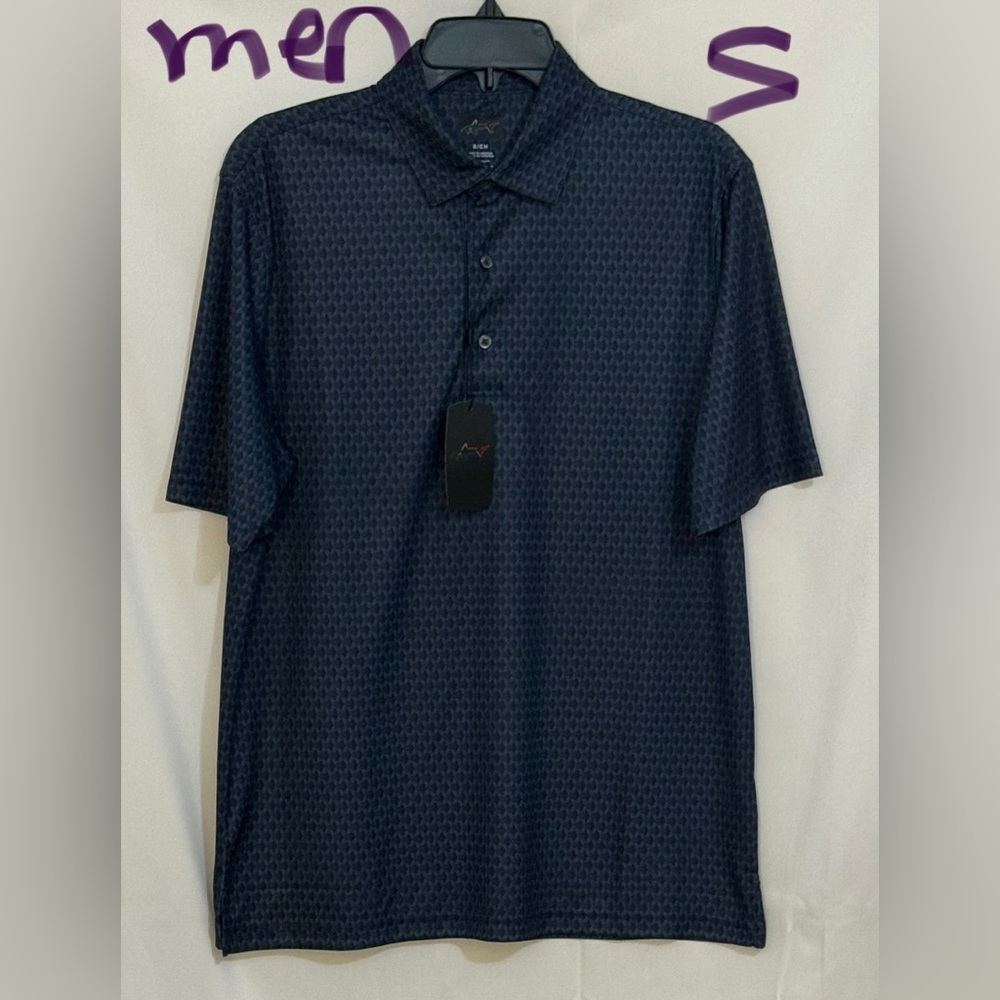 Greg Norman Collection Dark Patterned Polo